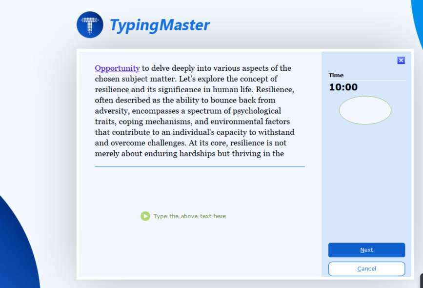 Certainly! Here's a combined alt tag with commas separating each phrase:

Typing tutor interface with custom text setup, uploading custom text to typing tutor, adding text file to typing exercises, step-by-step guide for custom text integration