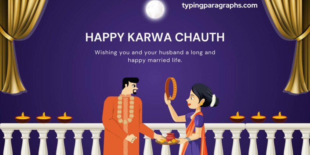 "Women performing Karva Chauth puja with decorated karva pot, intricate mehndi designs, traditional attire, sweets and fruits for sargi, full moon in evening sky, exchanging gifts, married couple blessings, festive meals, and joyful celebrations"